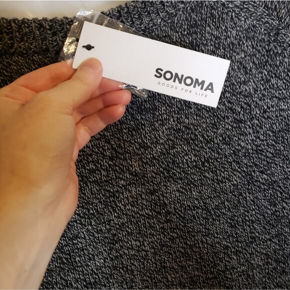 Sonoma Marled Gray Crew Pullover NWT - Picture 4 of 9